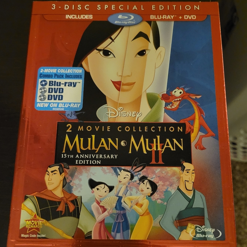 Disney Mulan & Mulan II 2-Movie Collection Blu-ray DVD